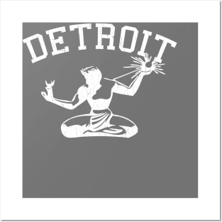 Spirit Of Detroit (vintage distressed look) Posters and Art